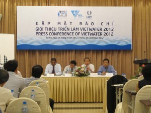 Họp báo giới thiệu triễn lãm Quốc tế về công nghệ ngành nước – VIETWATER 2012